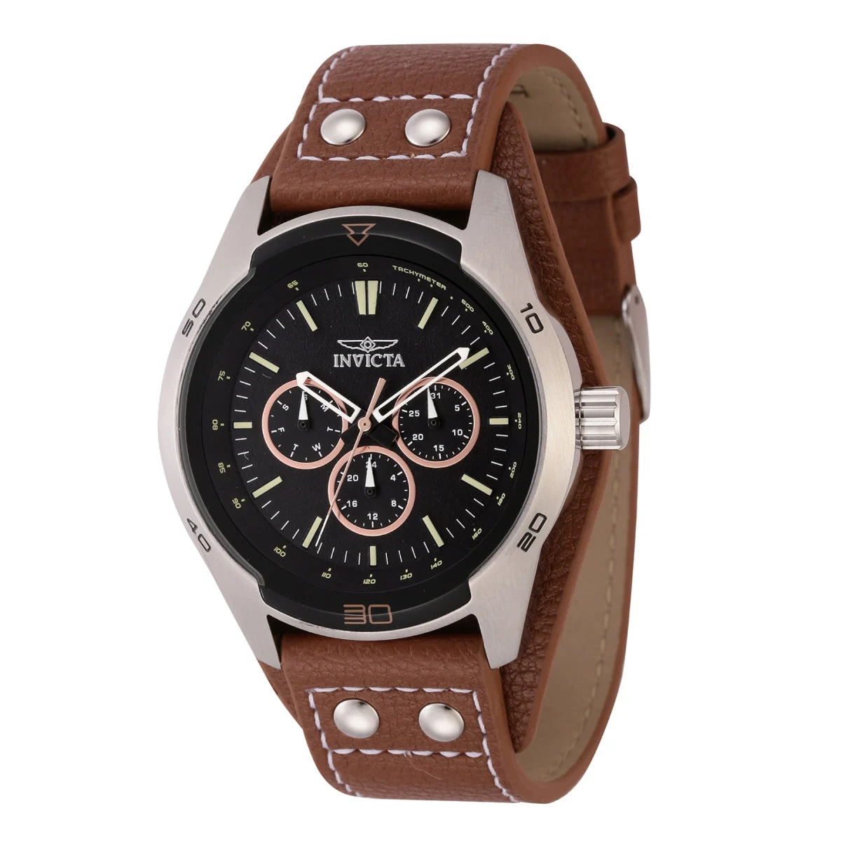 Invicta Open Box Specialty Watch - 44mm. Brown (AIC-44836) 44 mm kol saati