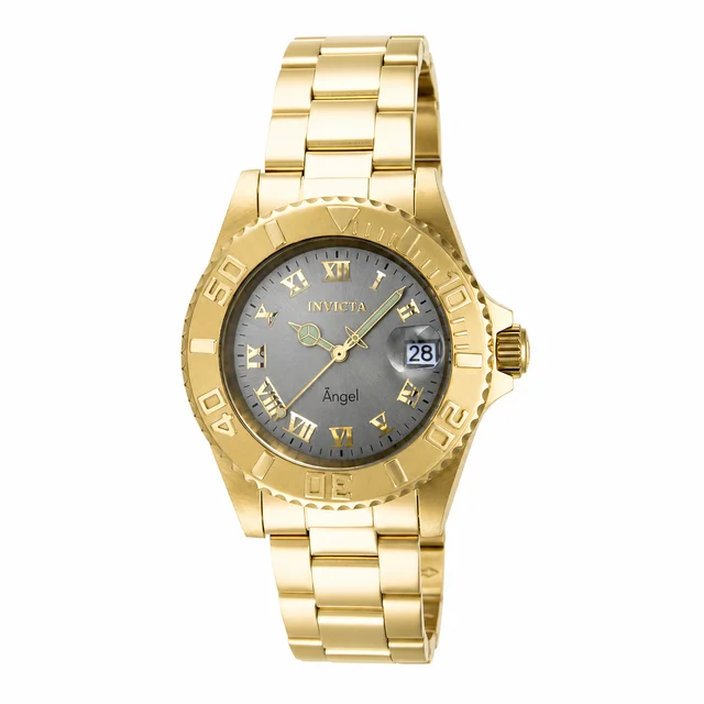 Invicta Angel Aureborne Swiss Ronda 515 Caliber Watch - 40mm, Gold (ZG-14366) kol saati