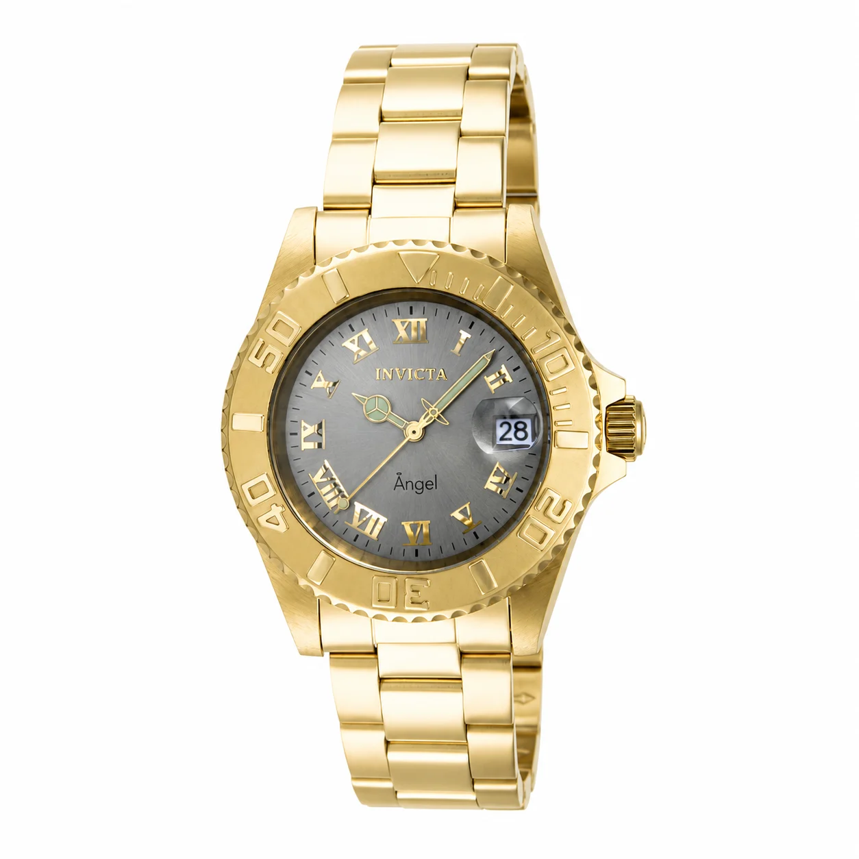Invicta Angel Aureborne Swiss Ronda 515 Caliber Watch - 40mm, Gold (ZG-14366) 40 mm kol saati