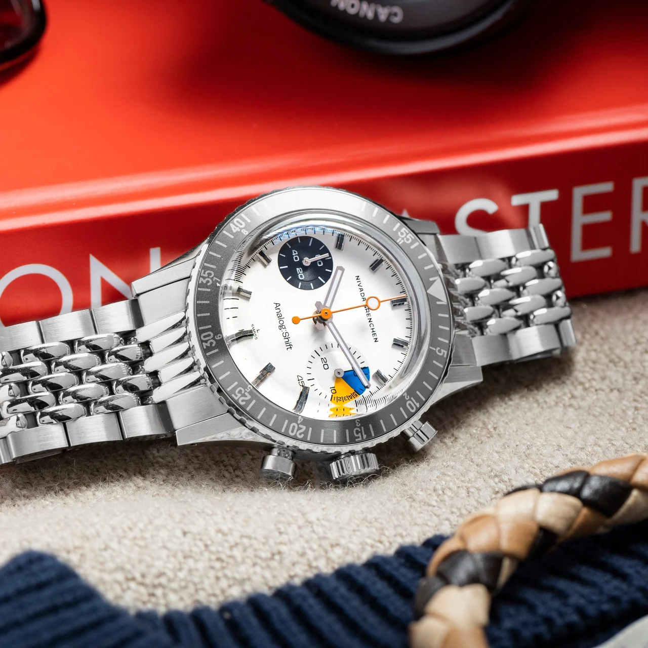 Nivada Grenchen Chronomaster 18730001 38 mm kol saati