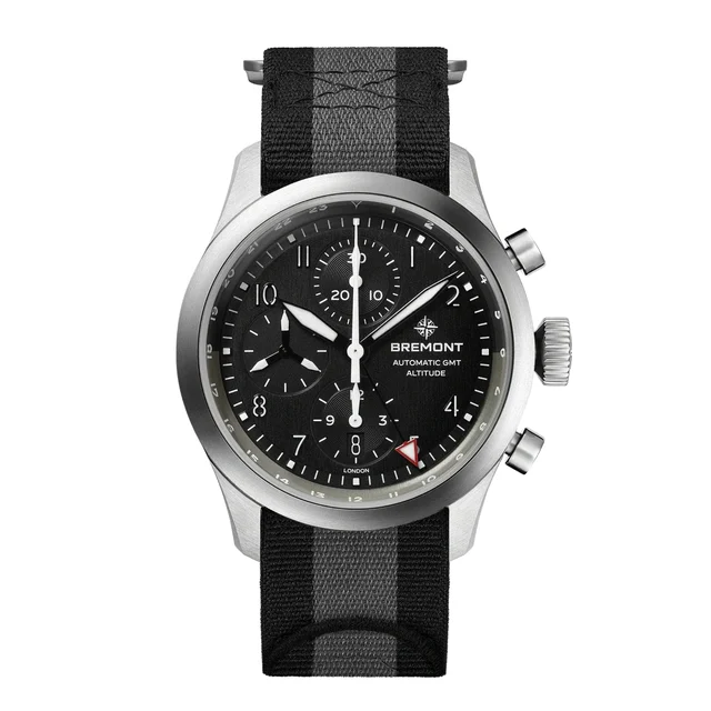 Bremont Altitude ALT42-CHR-G-SS-BK-N-S kol saati