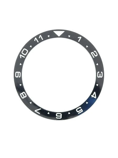 Islander Black Ceramic Luminous (Dual-Time) Bezel Insert for Seiko Turtle Watches #C11 kol saati