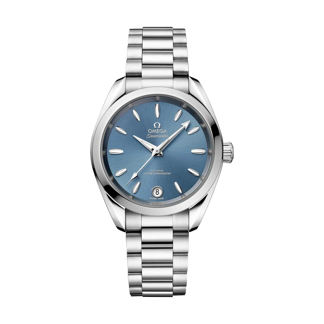 OMEGA Seamaster Aqua Terra 150M 34mm - Sea Blue on Bracelet O22010342003002 34 mm kol saati