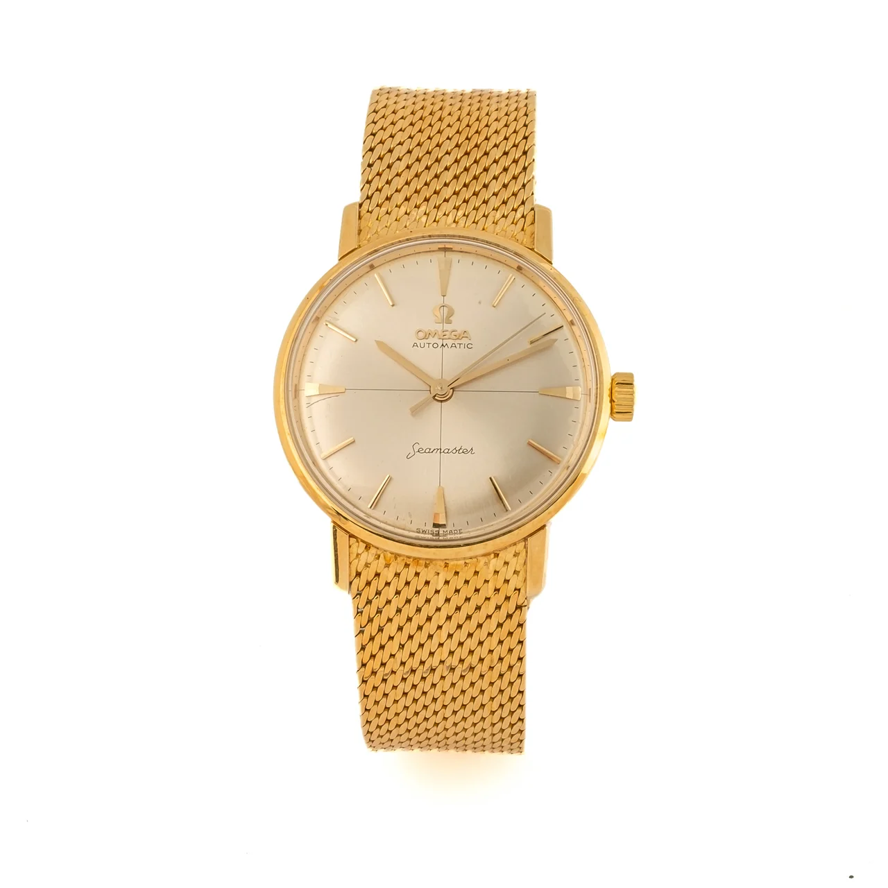 OMEGA Ref. 14765 SC, centre-seconds; “Seamaster”; 18K yellow gold kol saati