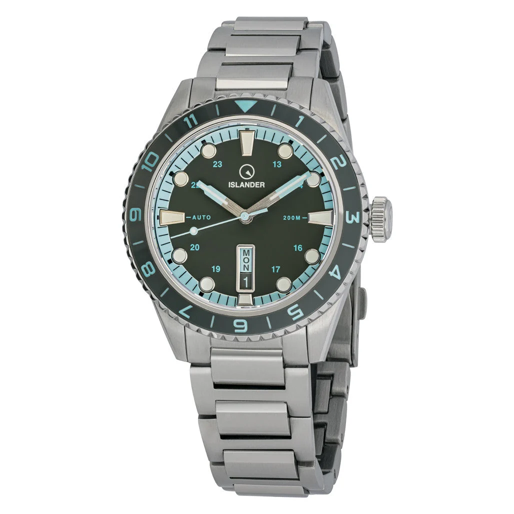 Islander Greenport 39mm Dive Watch with Stone Grey Dial #ISL-299 39 mm kol saati