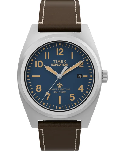 Timex Expedition® Capstone 39mm Eco-Friendly Leather Strap Watch TW2Y30600 kol saati
