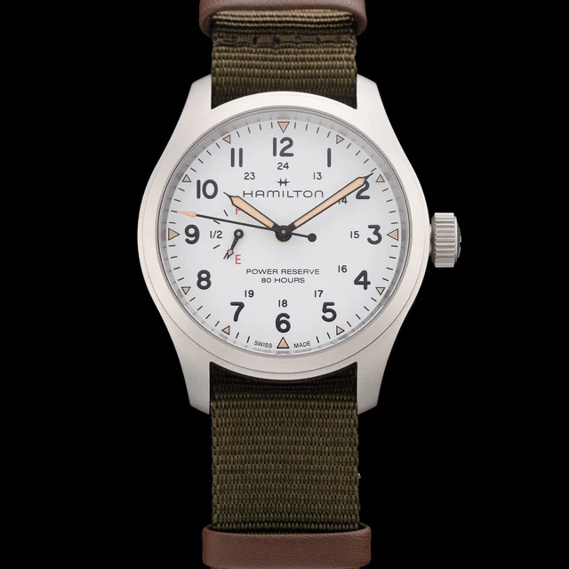 Hamilton Khaki Field Mechanical Power Reserve H69509910 210009N41890 kol saati