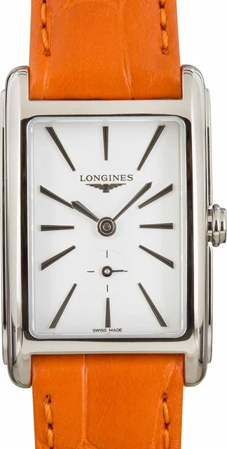 Longines DolceVita Orange Leather Strap L5.255.4.11.3 kol saati
