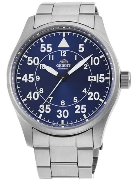 Orient Automatic Watch with Hand Winding and Hacking #RA-AC0H01L10A 42.4 mm kol saati