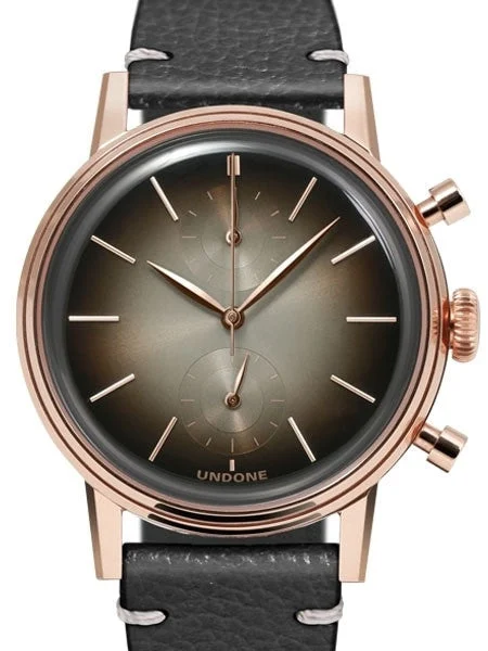 UNDONE Mystique Eclipse, MechaQuartz Chronograph with 60-Minute Stopwatch #Mystique-Eclipse-RG 40 mm kol saati