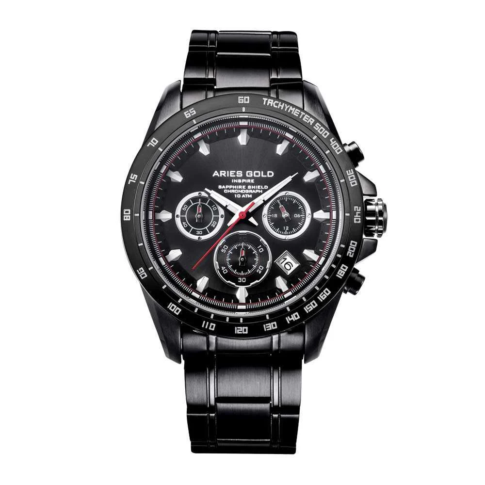 Aries Gold Aries Gold G 7001 BK-BK 44 mm kol saati