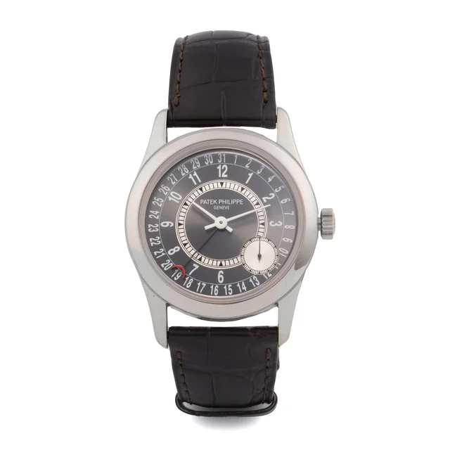 Patek Philippe Calatrava, Two Tone Dial, 18KT White Gold 6000G-010 kol saati