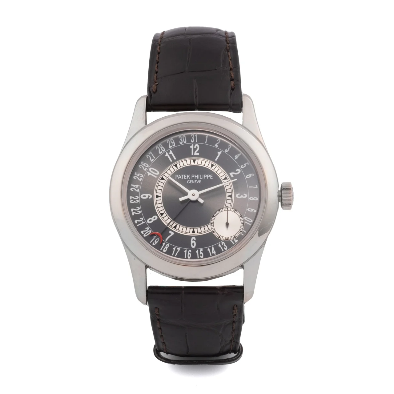 Patek Philippe Calatrava, Two Tone Dial, 18KT White Gold 6000G-010 kol saati