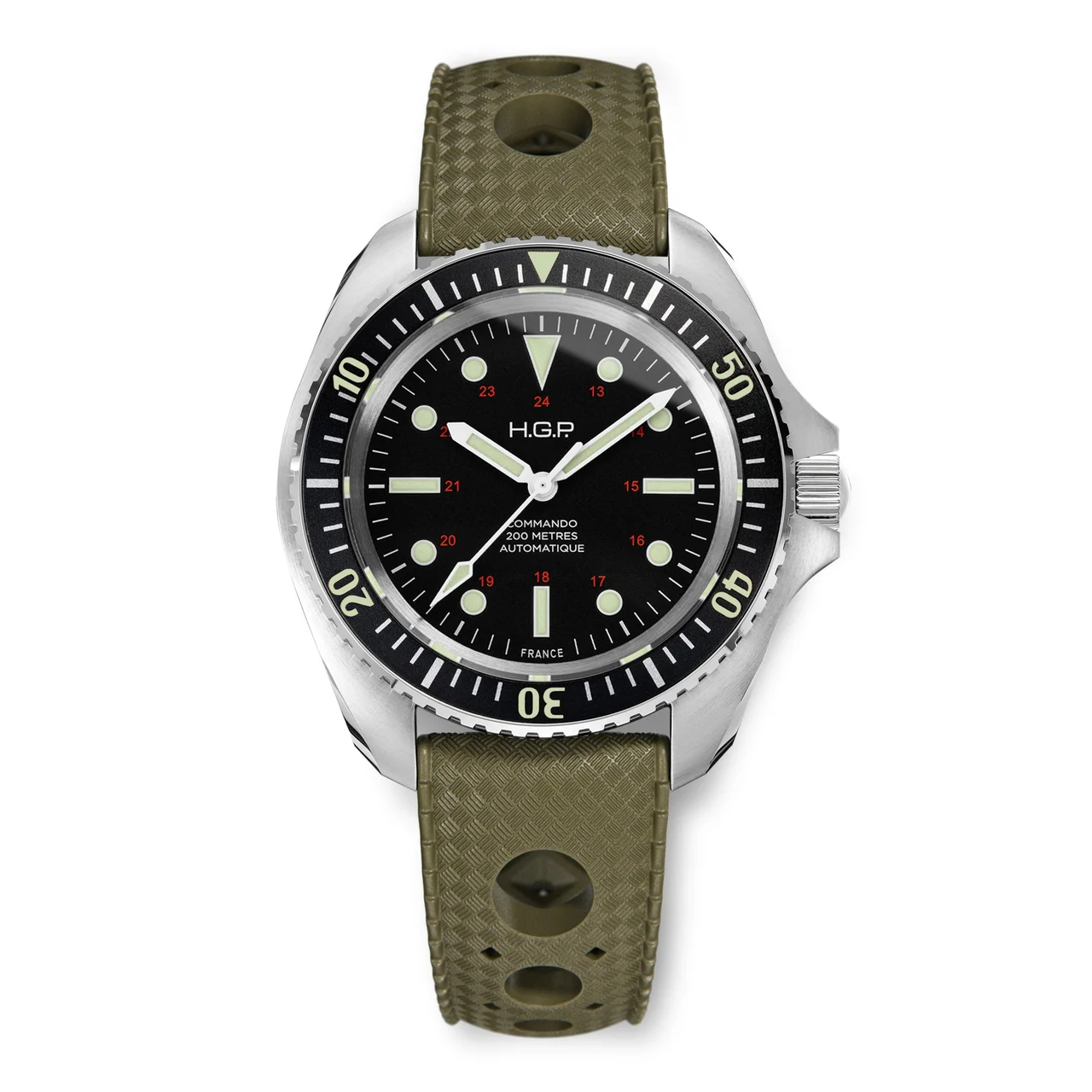 HGP - Watches HGP-24-D2AC-001-02-RB2-GRN 47 mm kol saati
