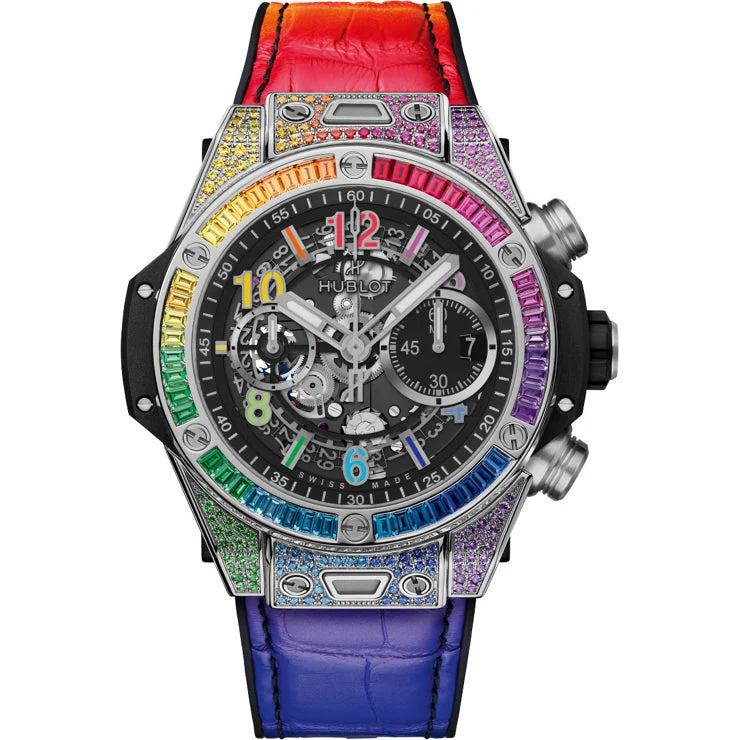 Hublot Big Bang Unico Titanium Rainbow 421.NX.1117.LR.0999 kol saati
