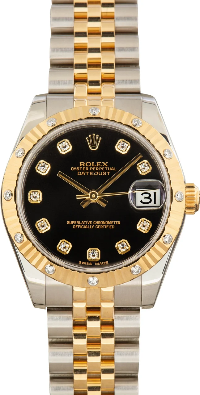 Rolex Datejust 178313 Stainless Steel & 18k Yellow Gold 31 mm kol saati