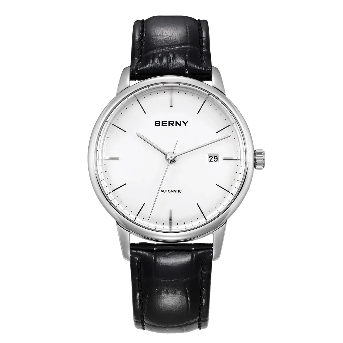 BERNY Men Automatic Dress Watch-AM012M AM012M-B kol saati