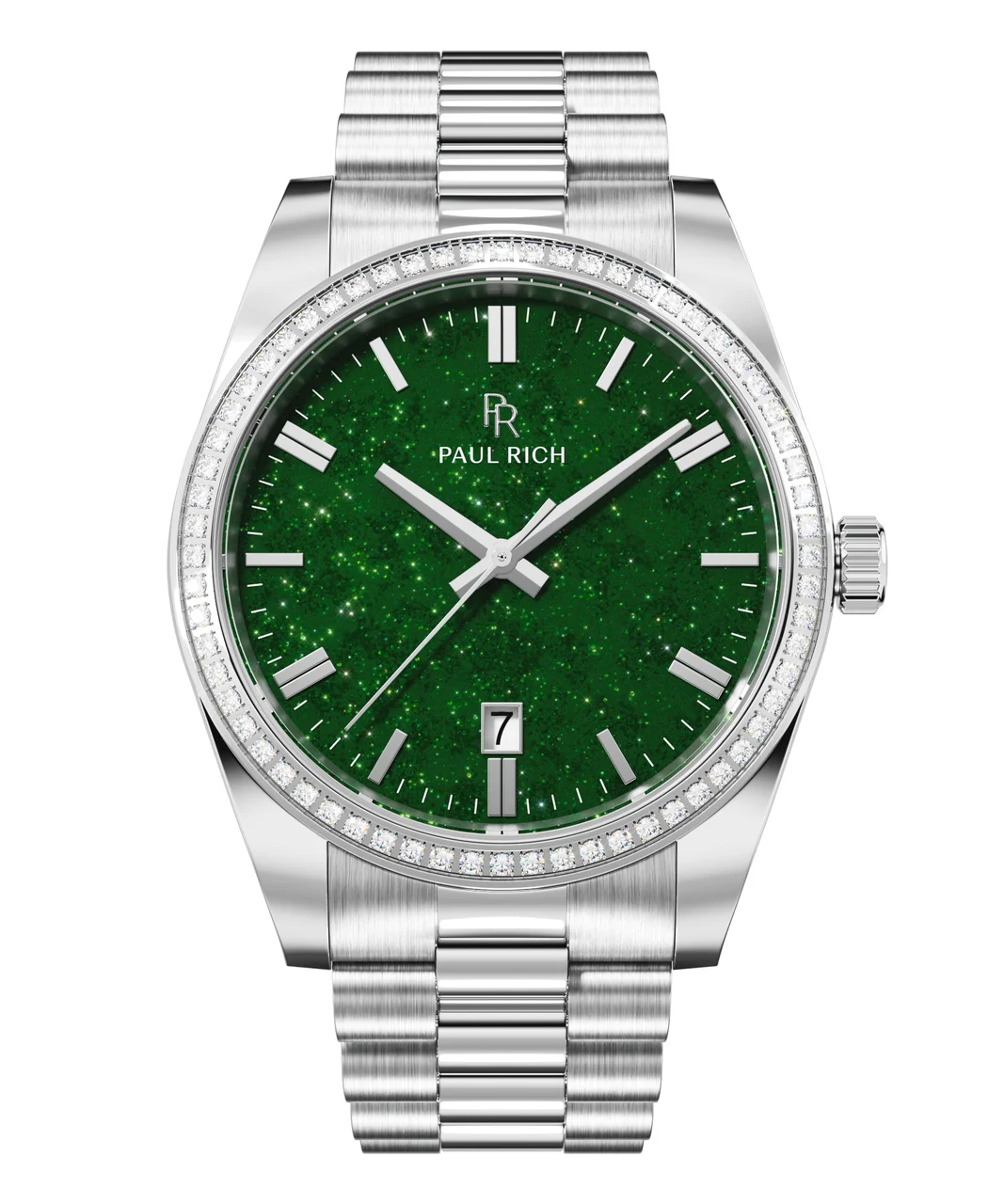 Paul Rich Legacy PR179G - Aventurine Silver Green 40 mm kol saati