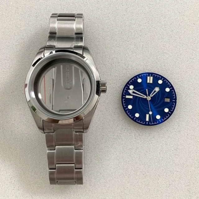 Tandorio AirKing / explorer watch case 316L stainless steel case sapphire for NH35 NH34 NH