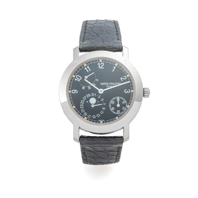 Patek Philippe PATEK PHILIPPE, REF. 5055, DATE, POWER RESERVE, MOONPHASE, WHITE GOLD kol s