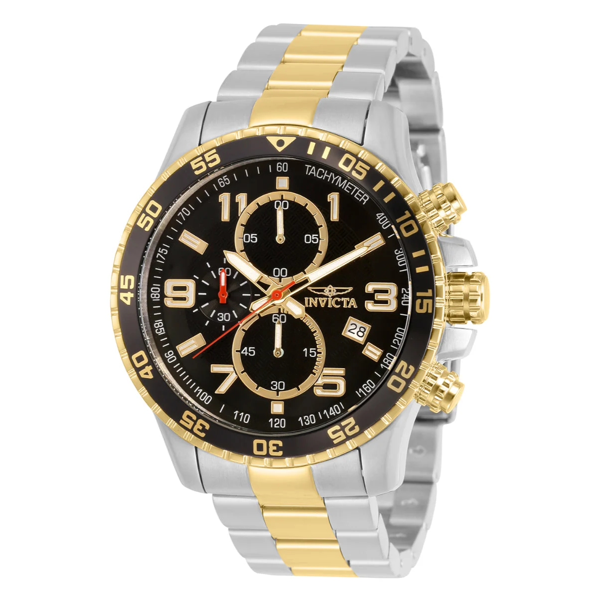 Invicta Specialty Fortitude Watch - 45mm. Steel. Gold (14876) 45 mm kol saati