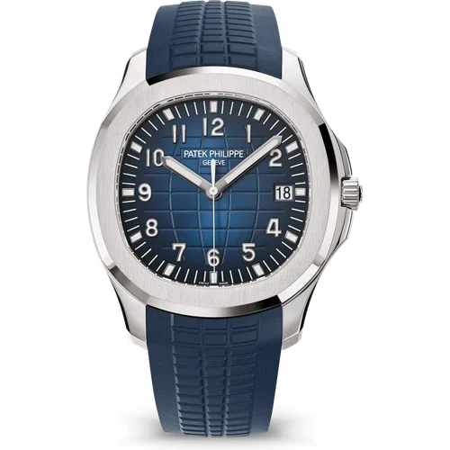 Patek Philippe Aquanaut Blue Dial & Strap White Gold 5168G-001 kol saati