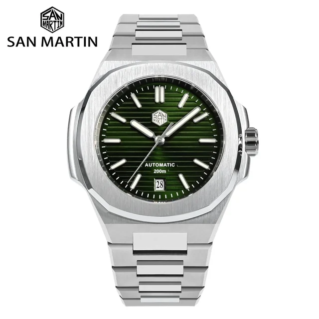 Tandorio San Martin Nautilus MOD SN0075G 43mm Sw200 PT5000 Automatic AR Sapphire 20 ATM BG