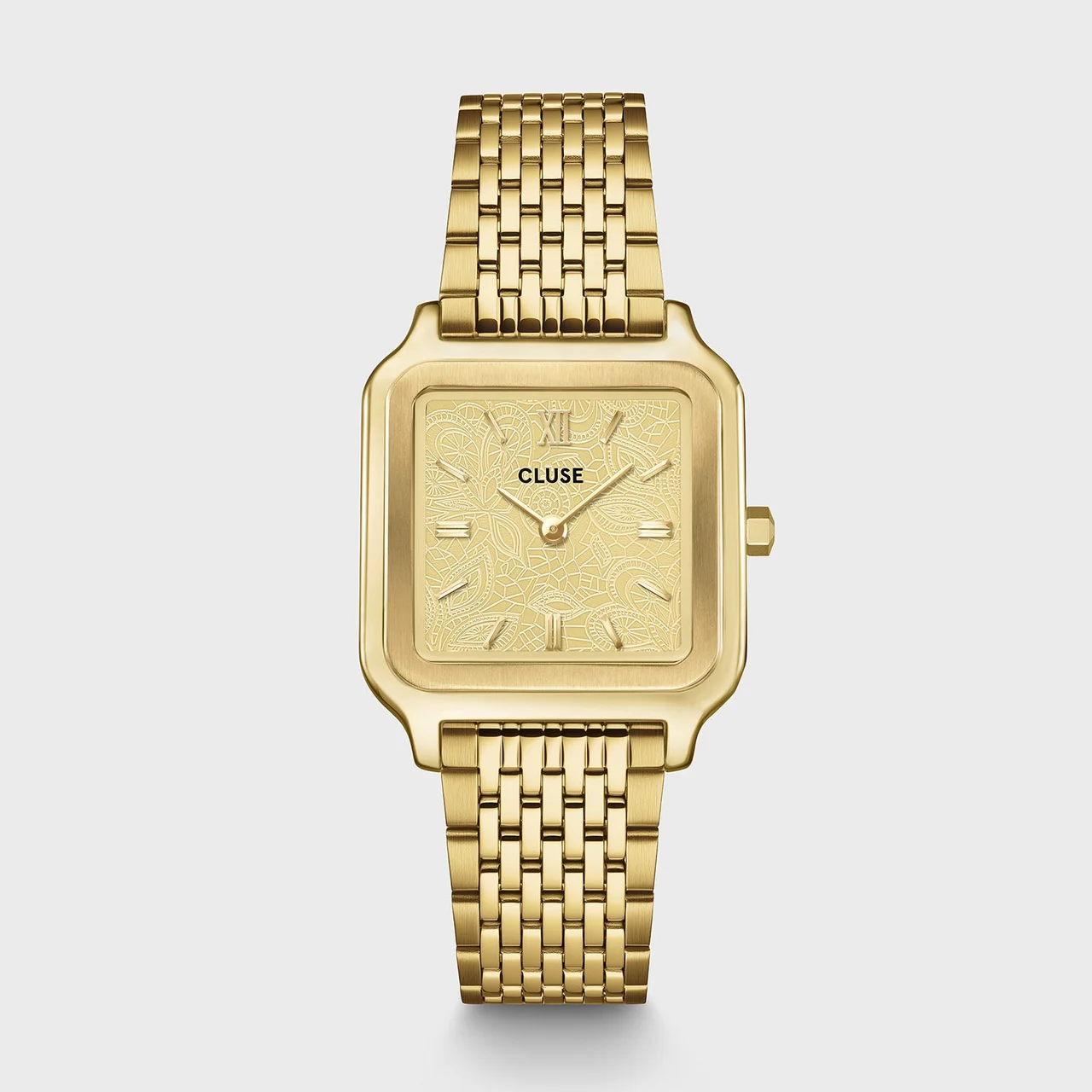 CLUSE Gracieuse Watch Steel, Lace Textured, Gold Colour CW11912 28 mm kol saati