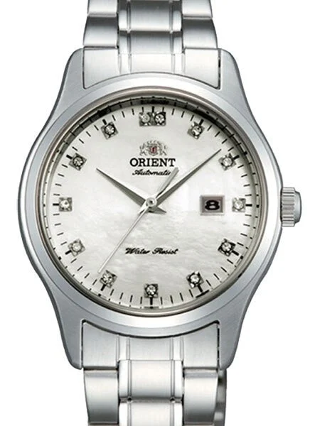 Orient Charlene Automatic Dress Watch with MOP Dial and Crystal Hour Markers #NR1Q004W kol