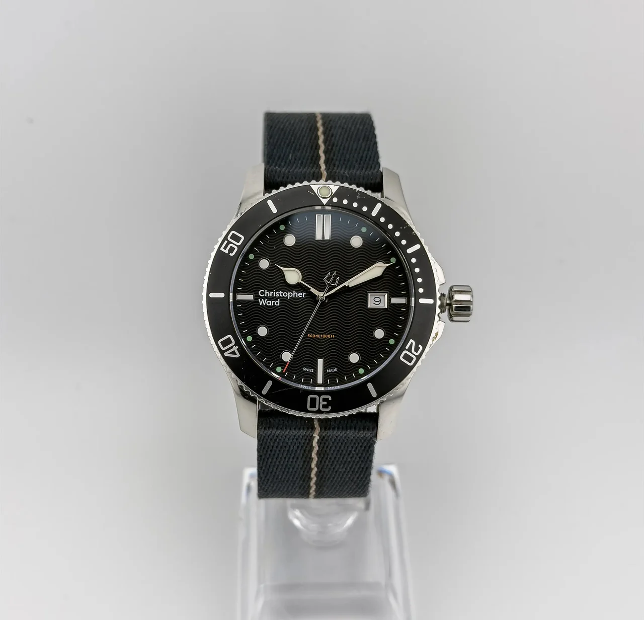Christopher Ward Trident Quartz Swiss Dive Watch 43mm C60 Trident Quartz Swiss Dive Watch 43mm 43 mm kol saati