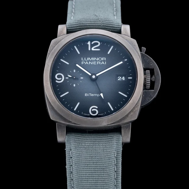 Panerai Luminor Bitempo Titanium DLC 210009N43351 kol saati