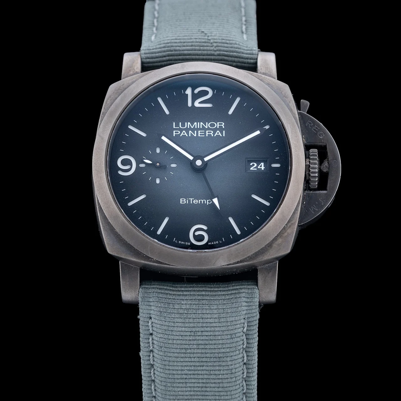 Panerai Luminor Bitempo Titanium DLC 210009N43351 kol saati
