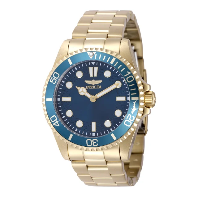 Invicta Pro Diver Crestcore Watch - 43mm. Gold (49699) kol saati