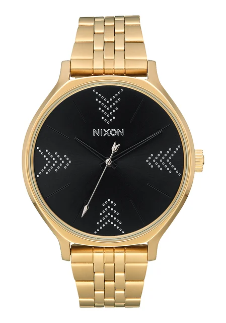 Nixon US Clique - Gold / Black / Silver A1249-2879-00 kol saati