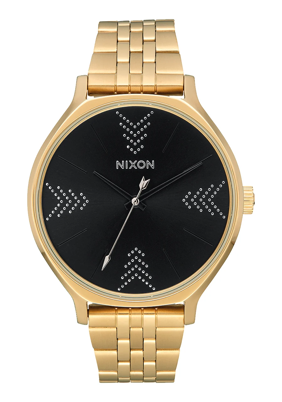 Nixon US Clique - Gold / Black / Silver A1249-2879-00 kol saati