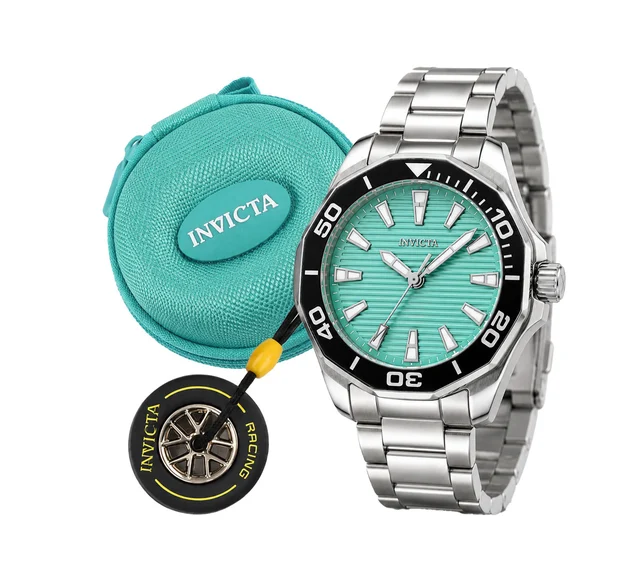 Invicta Set Pro Diver Meridian Special Edition Watch - 46mm, Silver (001-GA-M-100) kol saa