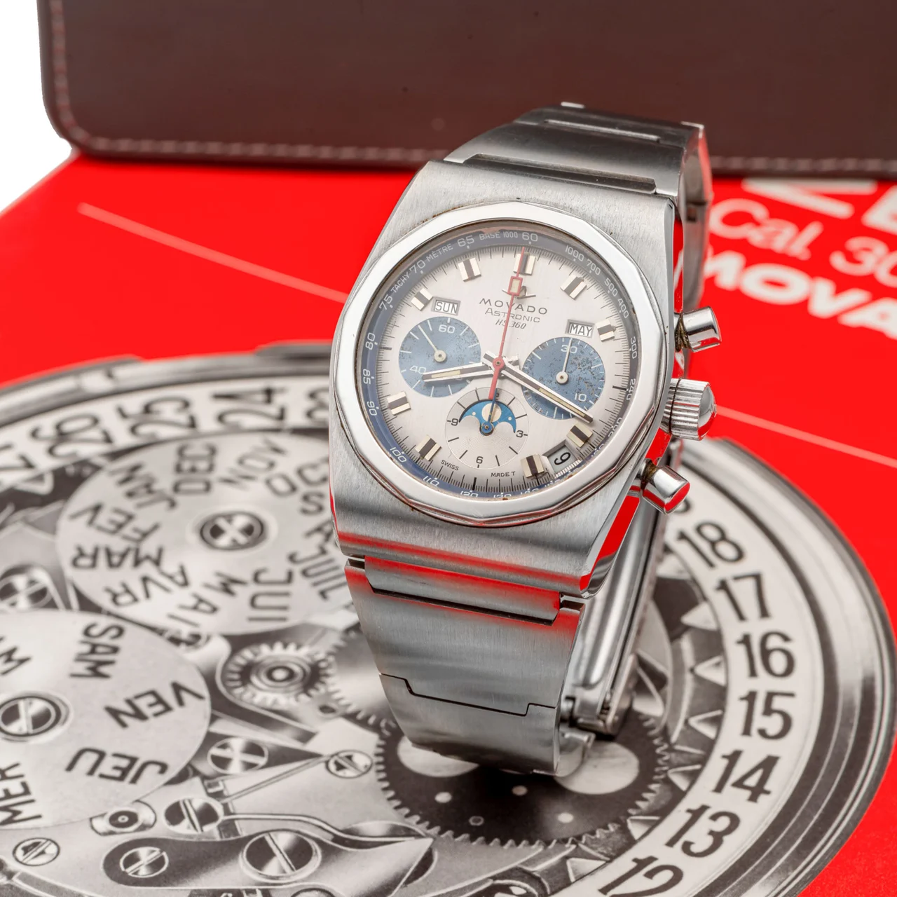 Movado MOVADO, REF. 01.0010.436, SUBSEA ASTRONIC HS 360, TRIPLE DATE CHRONOGRAPH MOONPHASE, STEEL kol saati