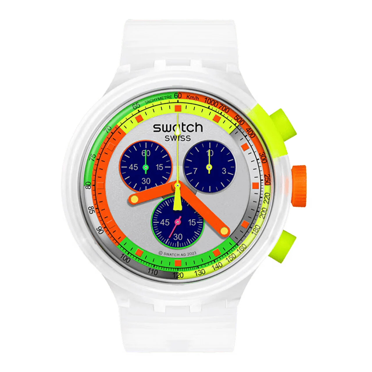 Swatch Neon Jelly SB02K100 47 mm kol saati