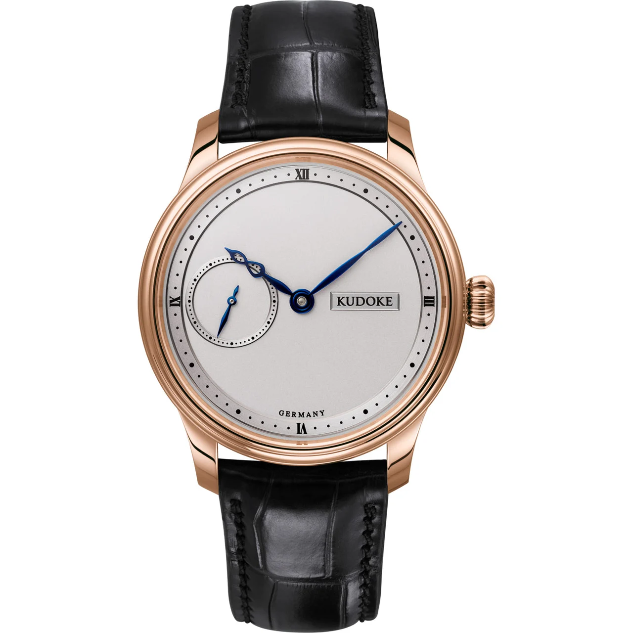 Kudoke Silver Dial Rose Gold kudoke-1-silver-rg kol saati