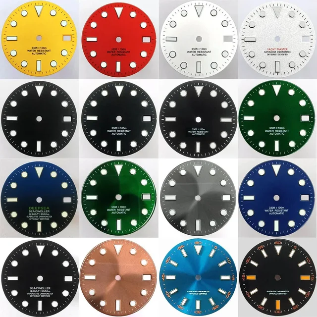 Tandorio type of dials Submariner 28.5mm dial with calendar window suitable for NH35 movem