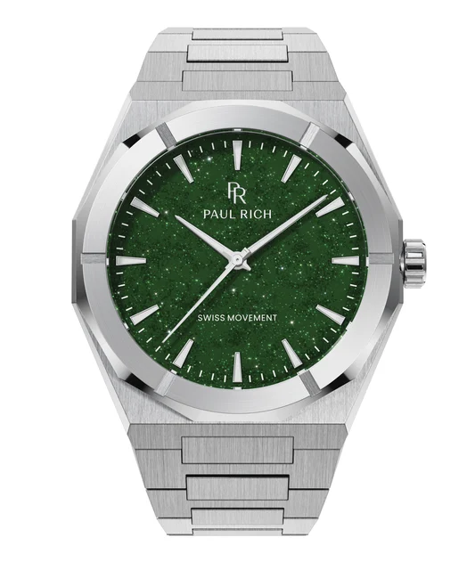 Paul Rich Star Dust II PR88II - Silver Green kol saati