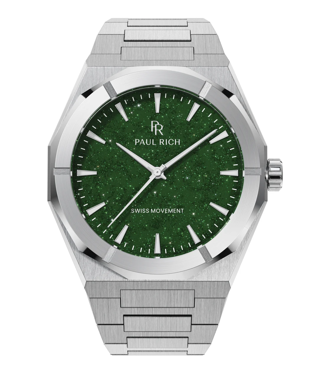 Paul Rich Star Dust II PR88II - Silver Green 43 mm kol saati