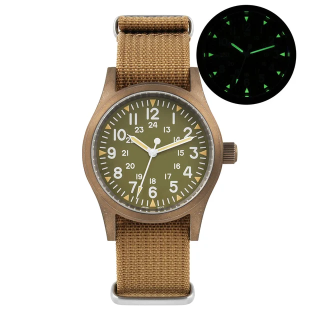Tactical Frog Militado-ML05-仿古铜壳- 绿尼龙-195 kol saati