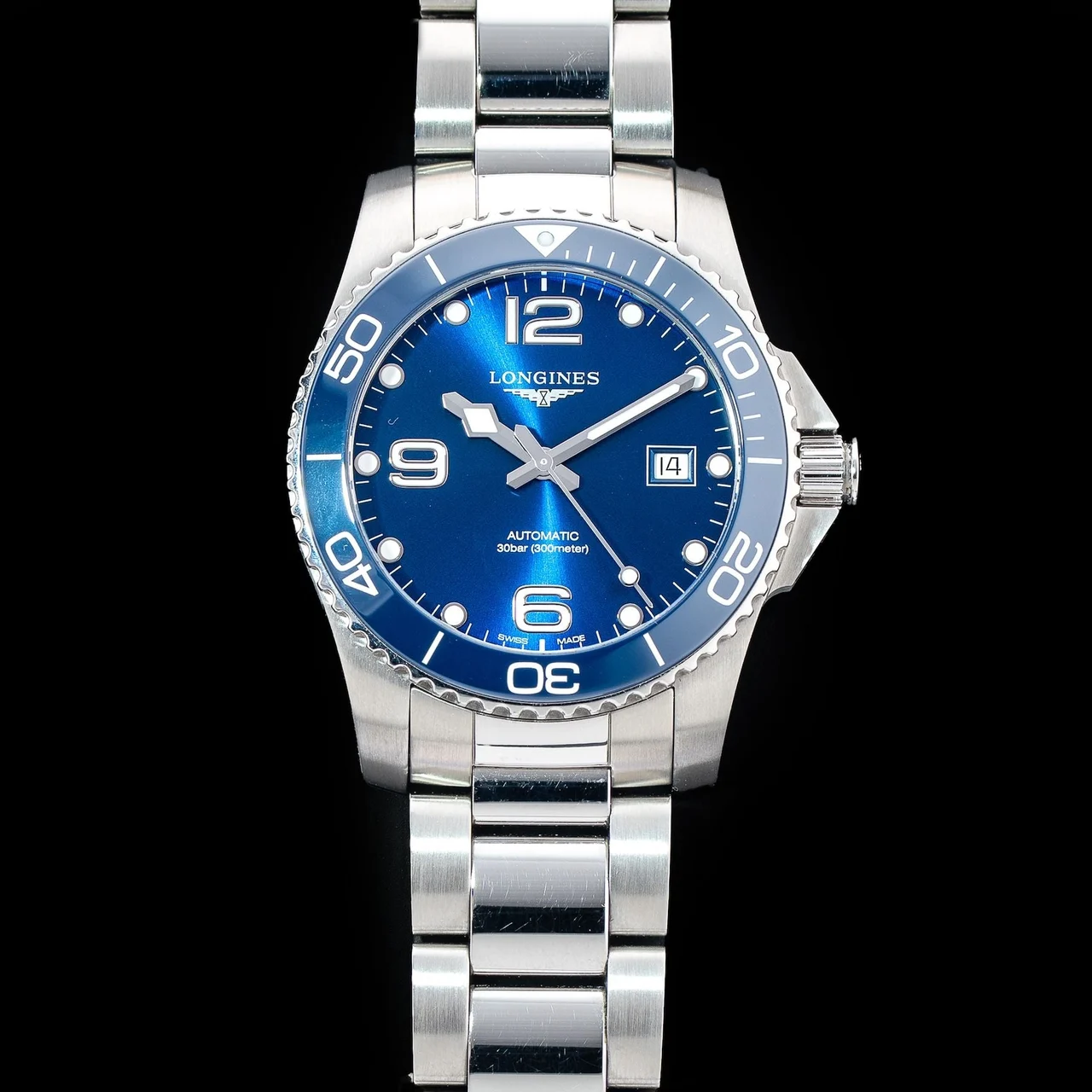 Longines Hydroconquest Blue Dial on Bracelet 210009N32304 41 mm kol saati