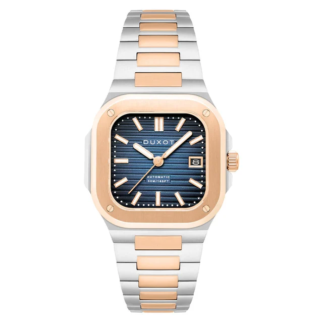 Duxot Quadrata Automatic in Capri Blue #DX-2073-44 kol saati