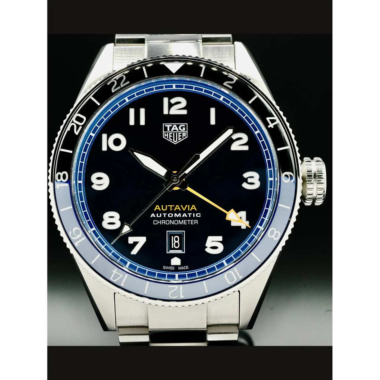 Tag Heuer Autavia Blue Dial 210000038321 42 mm kol saati