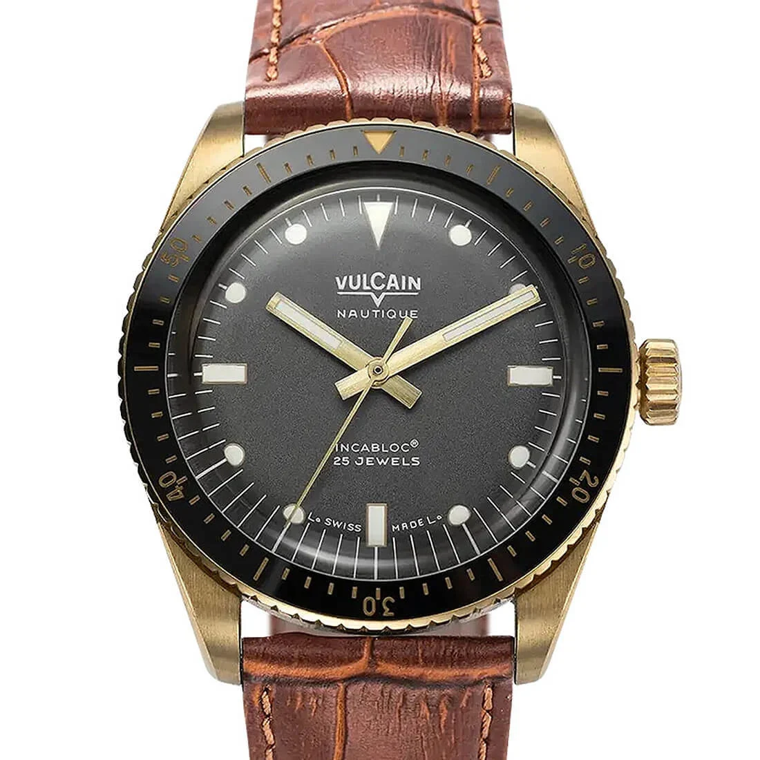 Vulcain Skindiver Nautique 42907 38 mm kol saati