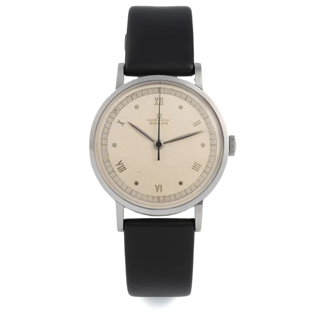 OMEGA OMEGA REF. 2367-3 CHRONOMETER STEEL A very fine manual-winding stainless steel wrist