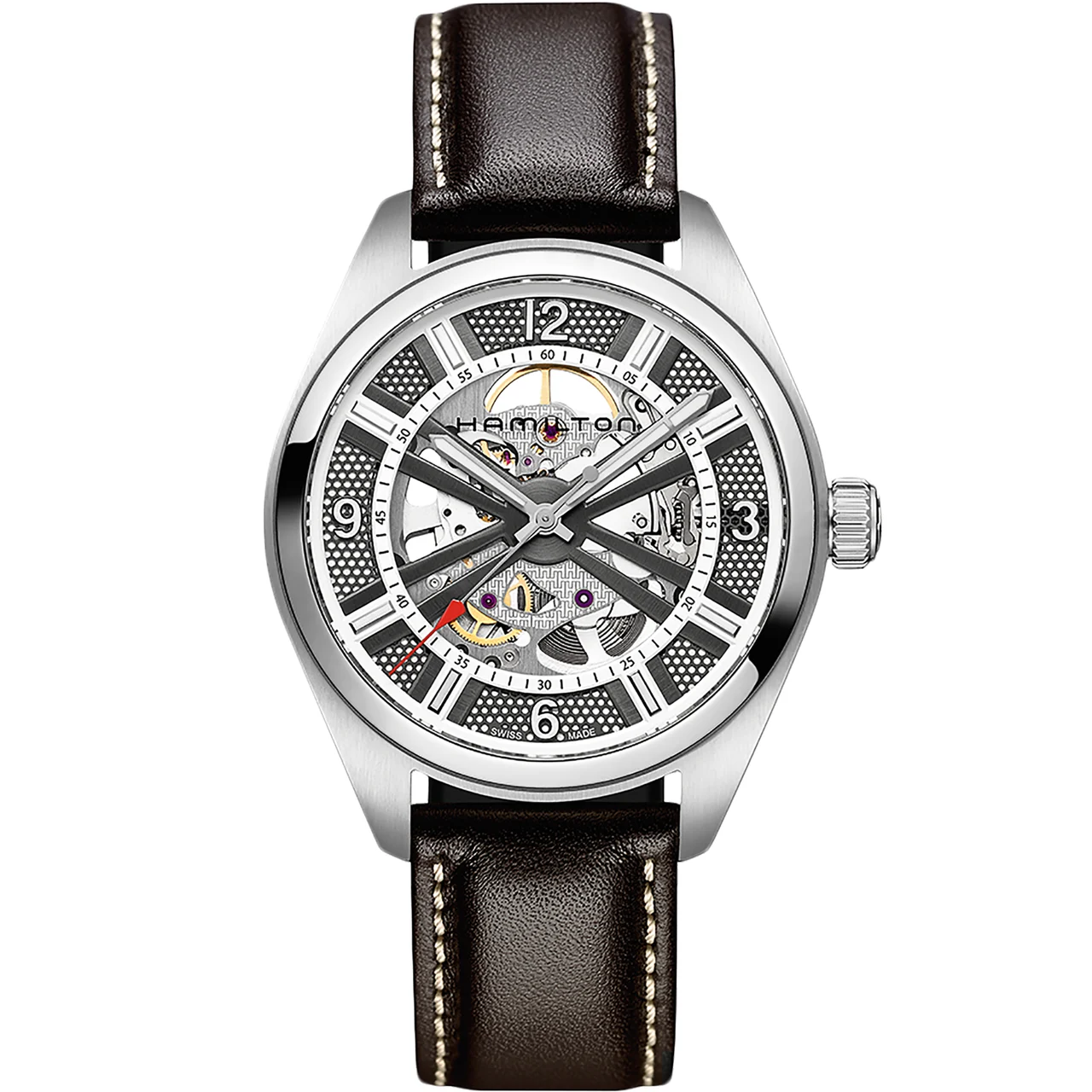 Hamilton Khaki Field Skeleton Auto H72515585 42 mm kol saati