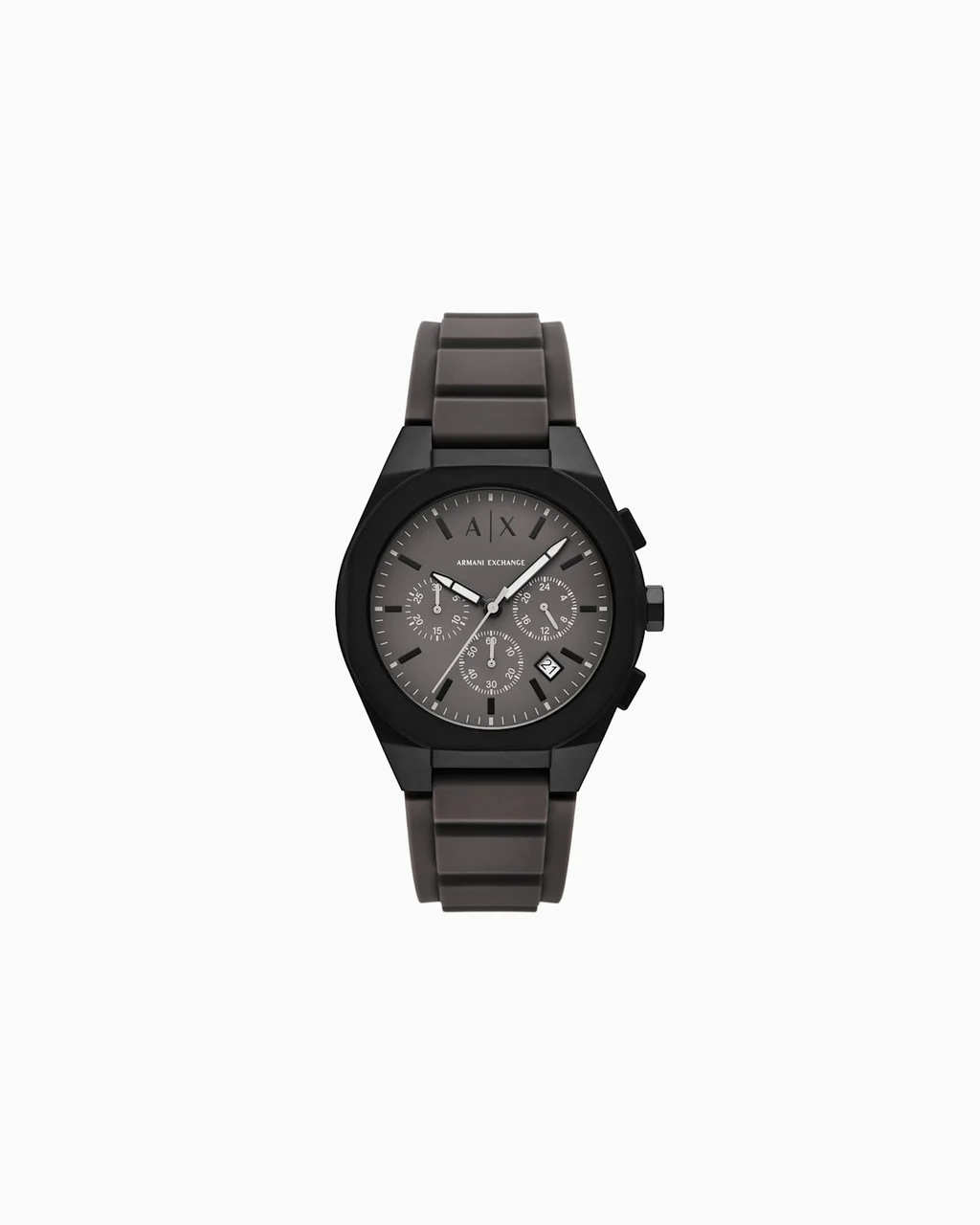 Armani Exchange Sync Chronograph Gray Silicone Watch AX4191 46 mm kol saati